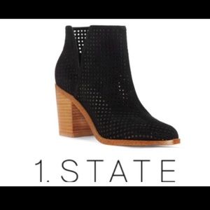 1. STATE perforated bootie